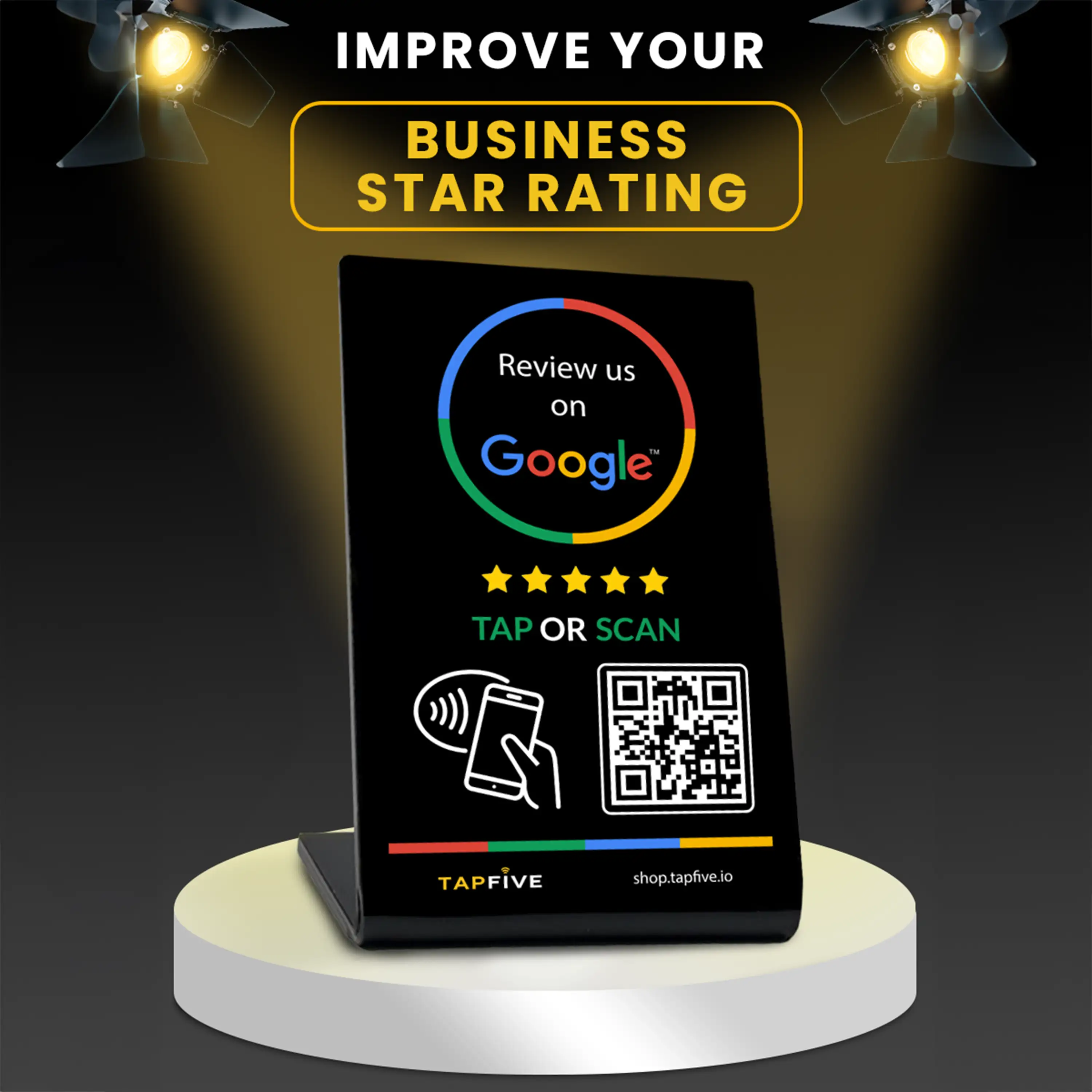 TapFive - NFC Google Review Cards, Stands, Plates & Stickers for Small ...